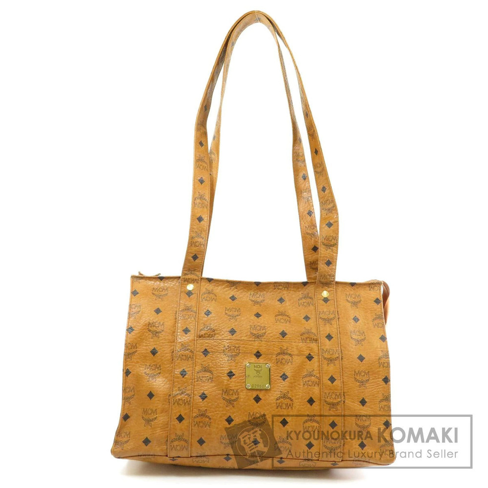 MCM Monogram Leather Tote Bag